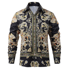 Renaissance-Hemd SALE – bedrucktes Piratenhemd, HERREN