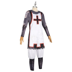 Templerritter Halloween & Mittelalter Ritter Kettenhemd Set Cosplay Kostuem Damen