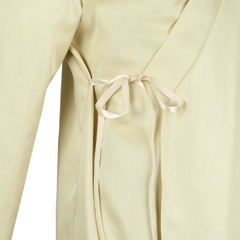 Qui-Gon Jinn Star Wars Robe Cosplay Kostuem Damen Braun Beige