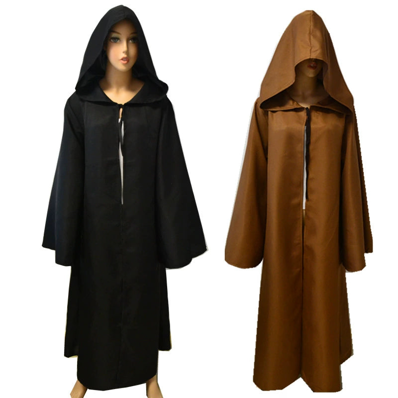 Jedi Cape Star Wars Umhang mit Kapuze Cosplay Kostuem Damen