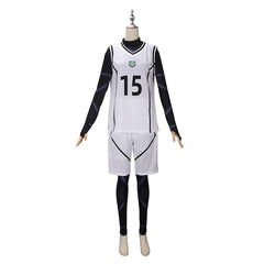 Michael Kaiser Blue Lock Trikot-Set Cosplay Kostuem Damen Weiß Rot