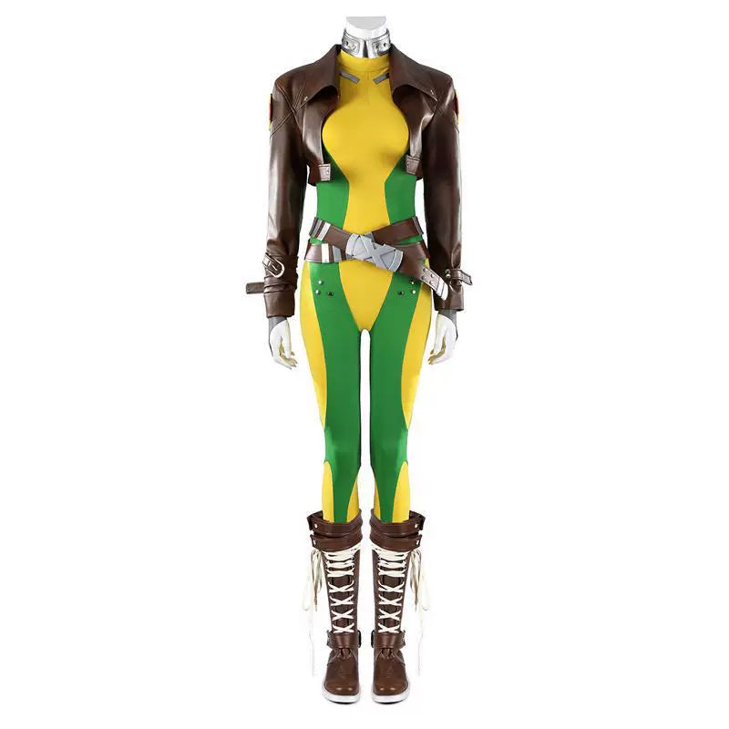 Squirrel Girl Marvel Rivals Set Cosplay Kostuem Damen Gruen Gelb