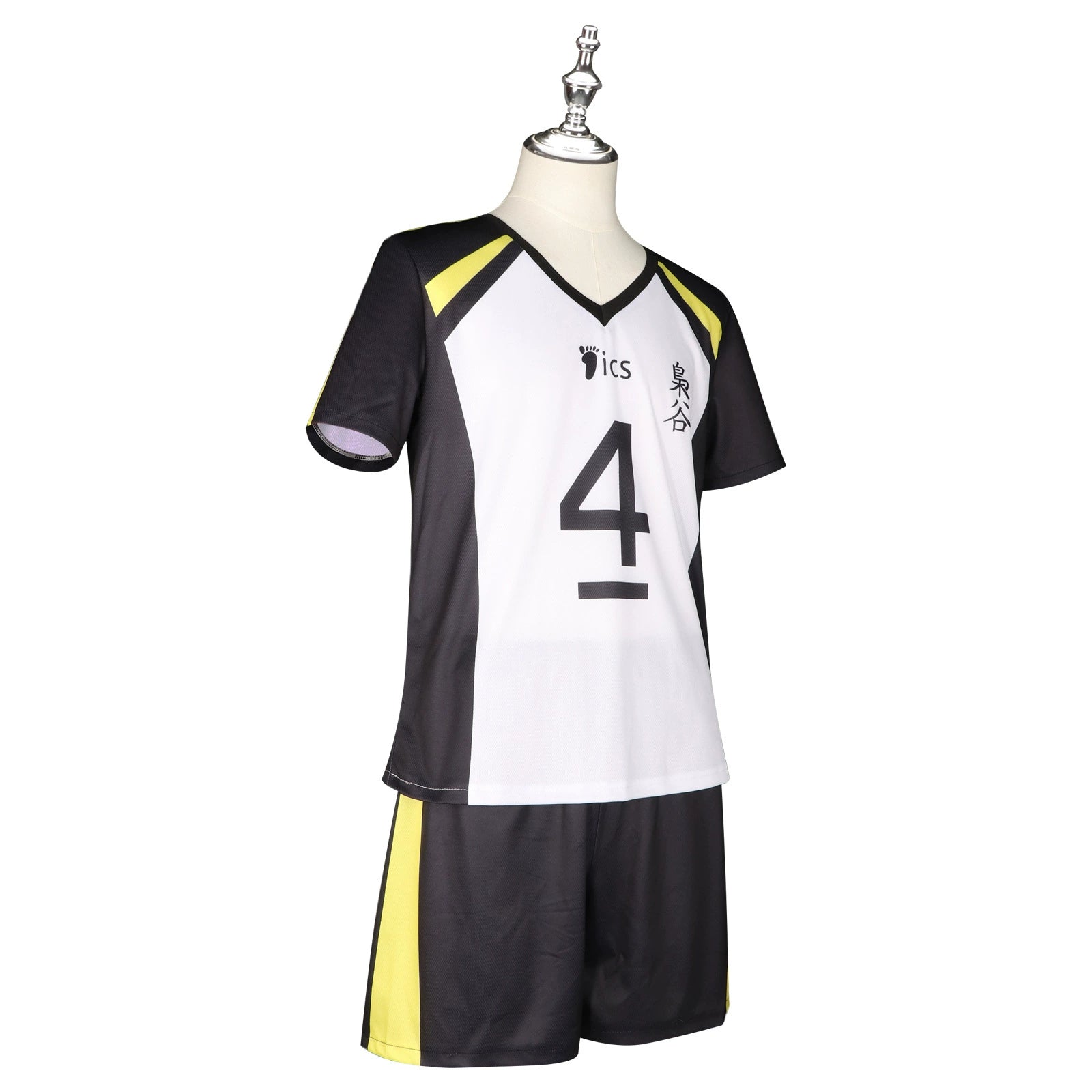 Bokuto Haikyuu Volleyball-Set Cosplay Kostuem Damen Weiß Schwarz