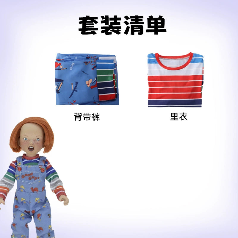 Chucky Season 2 Chucky Latzhose-Kostuem Cosplay Kostuem Damen