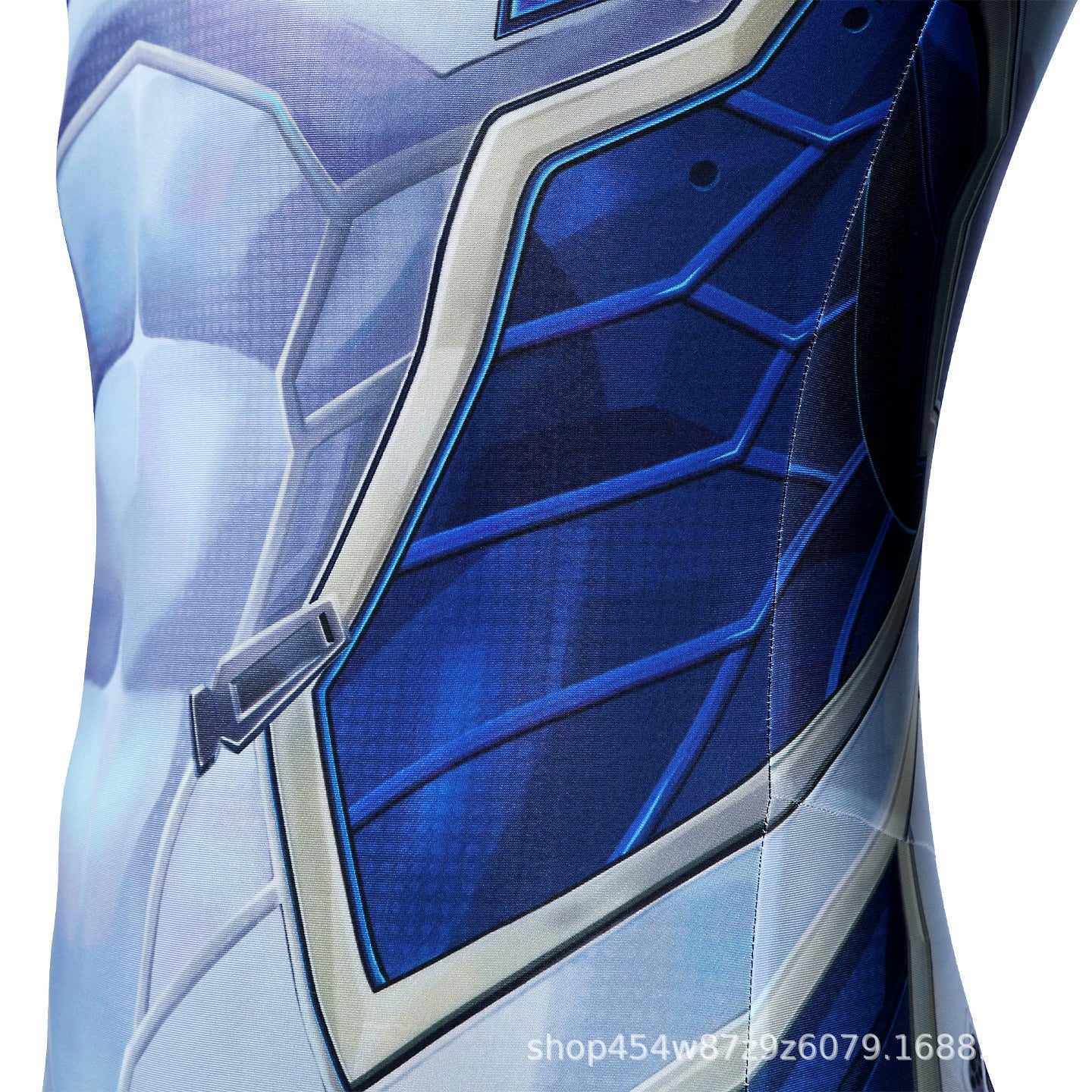 Mister Fantastic Marvel Rivals Anzug Cosplay Kostuem Damen Blau