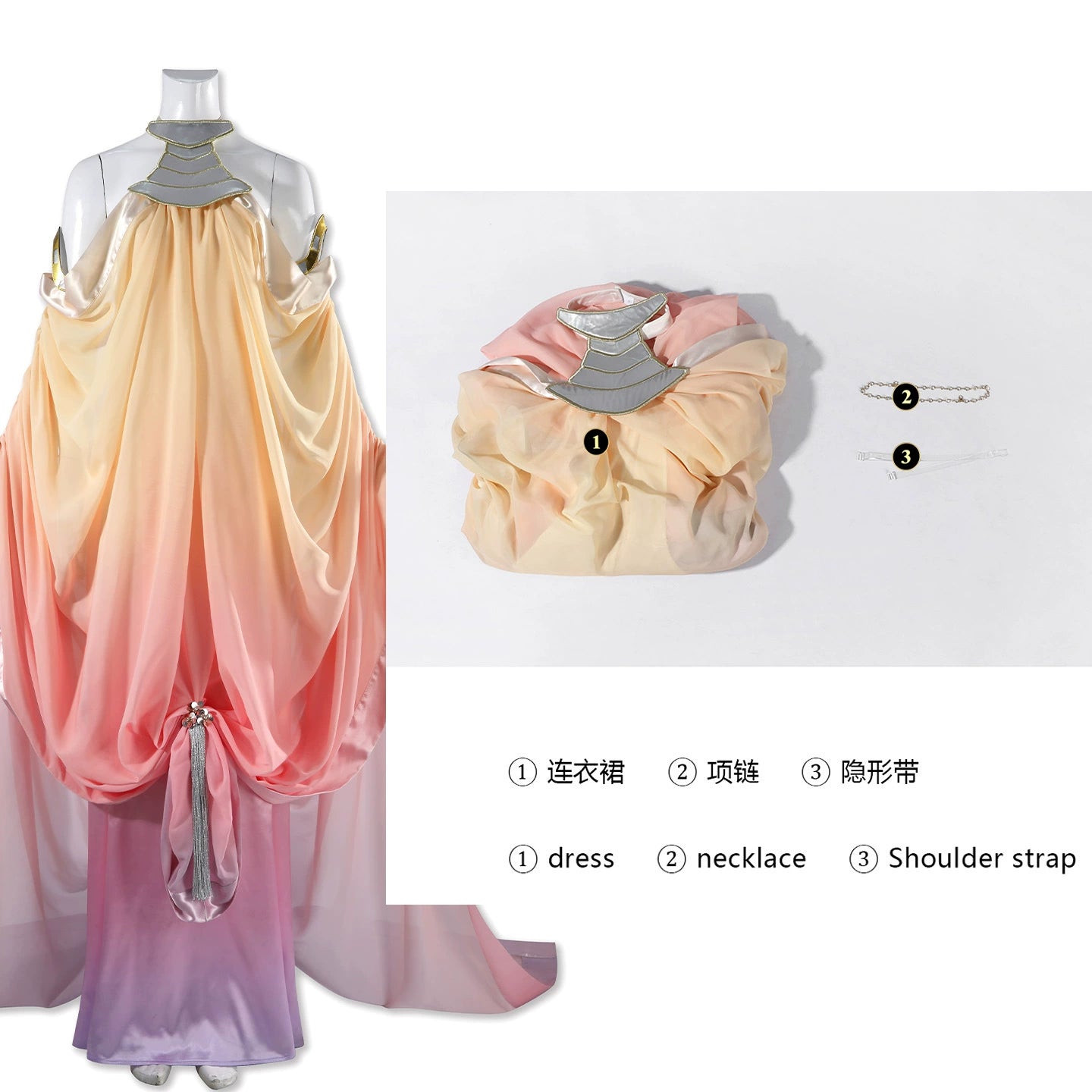 Padme Amidala Star Wars Gewand Cosplay Kostuem Damen