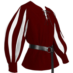 Colorblock-Hemd – Schnürkragen mit 15 Modellen, DAMEN