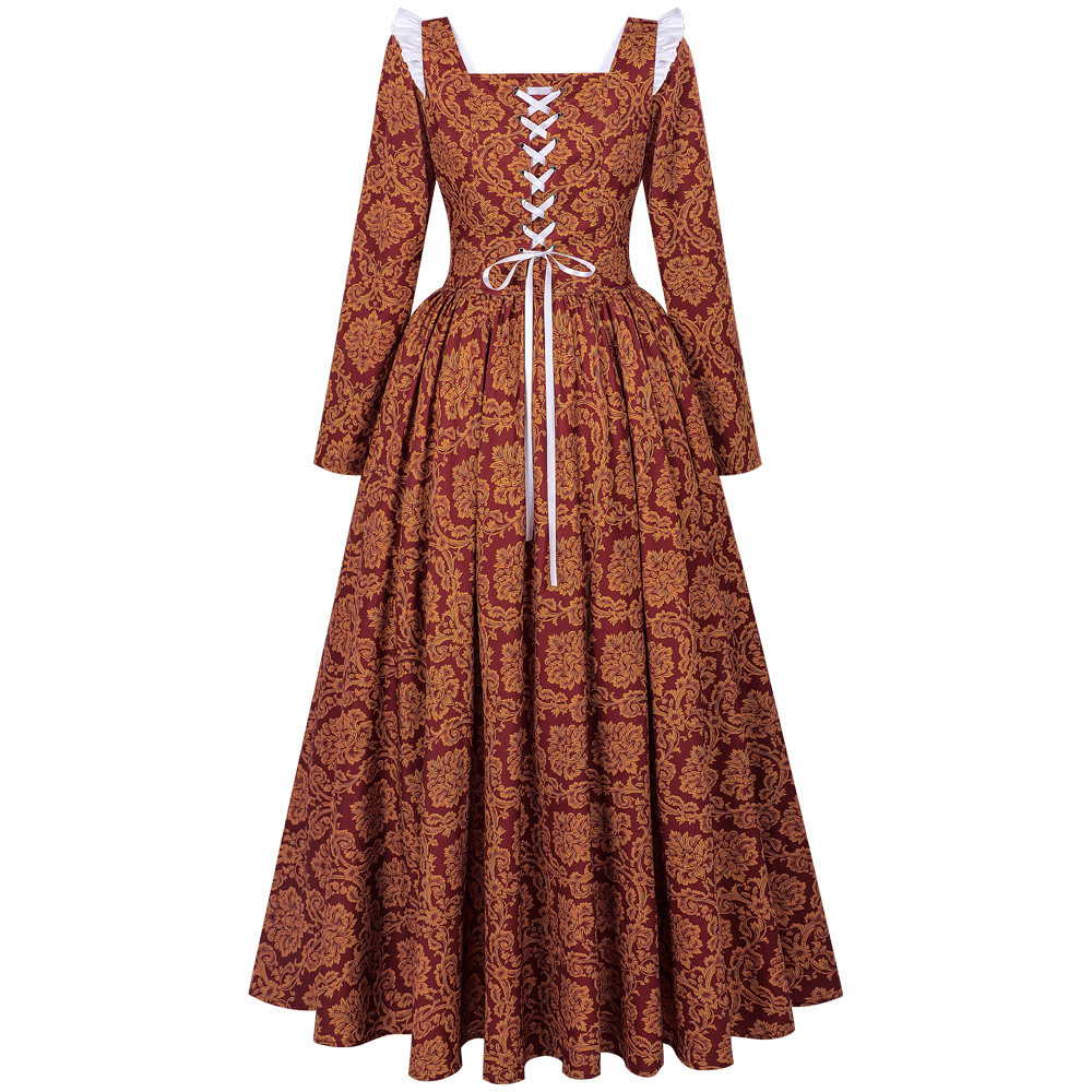 Renaissance Königinnenkleid – Borgias Ballkleid für Theater & Maskenball, DAMEN