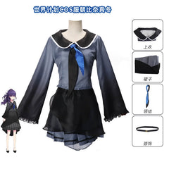 Akiyama Mizuki Project Sekai Bühnen-Outfit Cosplay Kostuem Damen Mehrfarbig