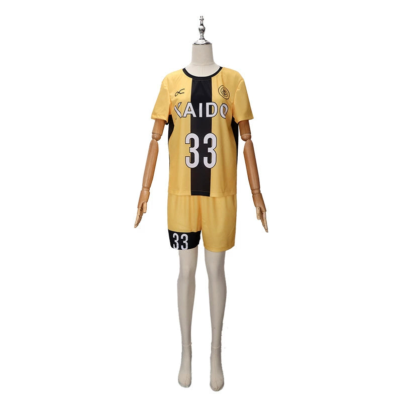 Ashito Aoi Ao Ashi Fussball-Trikot-Set Cosplay Kostuem Damen
