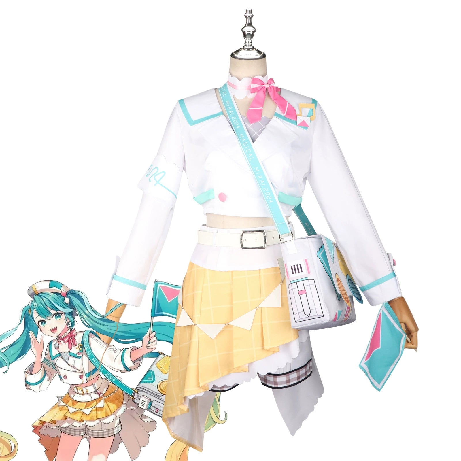 Magical Mirai 2024 Vocaloid Buehnenkostuem Set Cosplay Kostuem Damen
