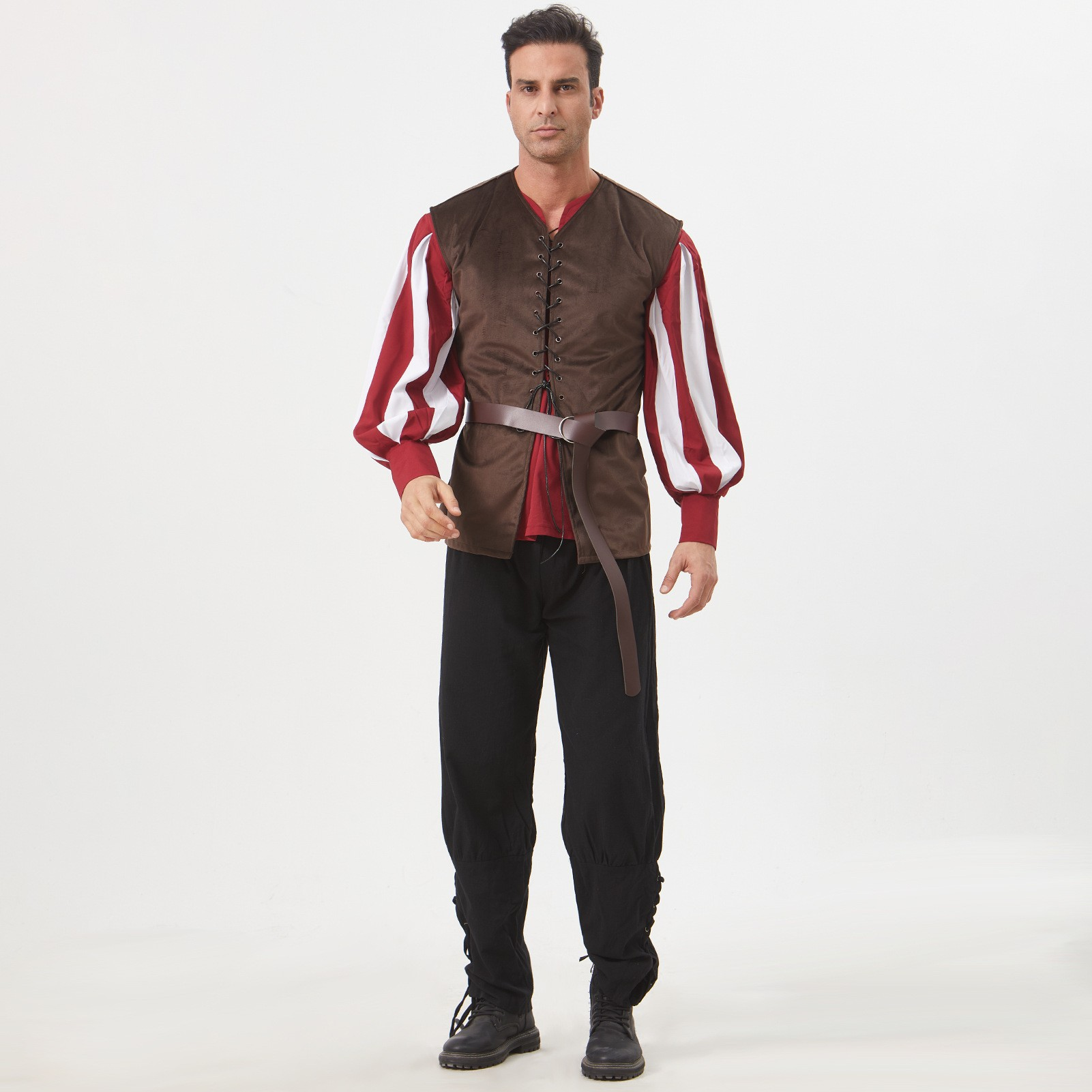 Colorblock-Hemd – Schnürkragen mit 15 Modellen, DAMEN
