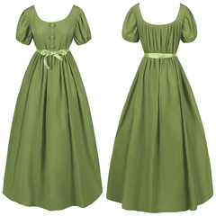 Regency Ballkleid – Empire-Taille Kleid im Bridgerton-Stil für Kostümfest, DAMEN