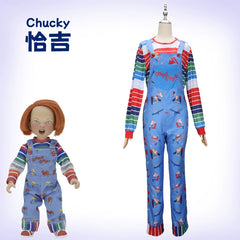 Chucky Season 2 Chucky Latzhose-Kostuem Cosplay Kostuem Damen