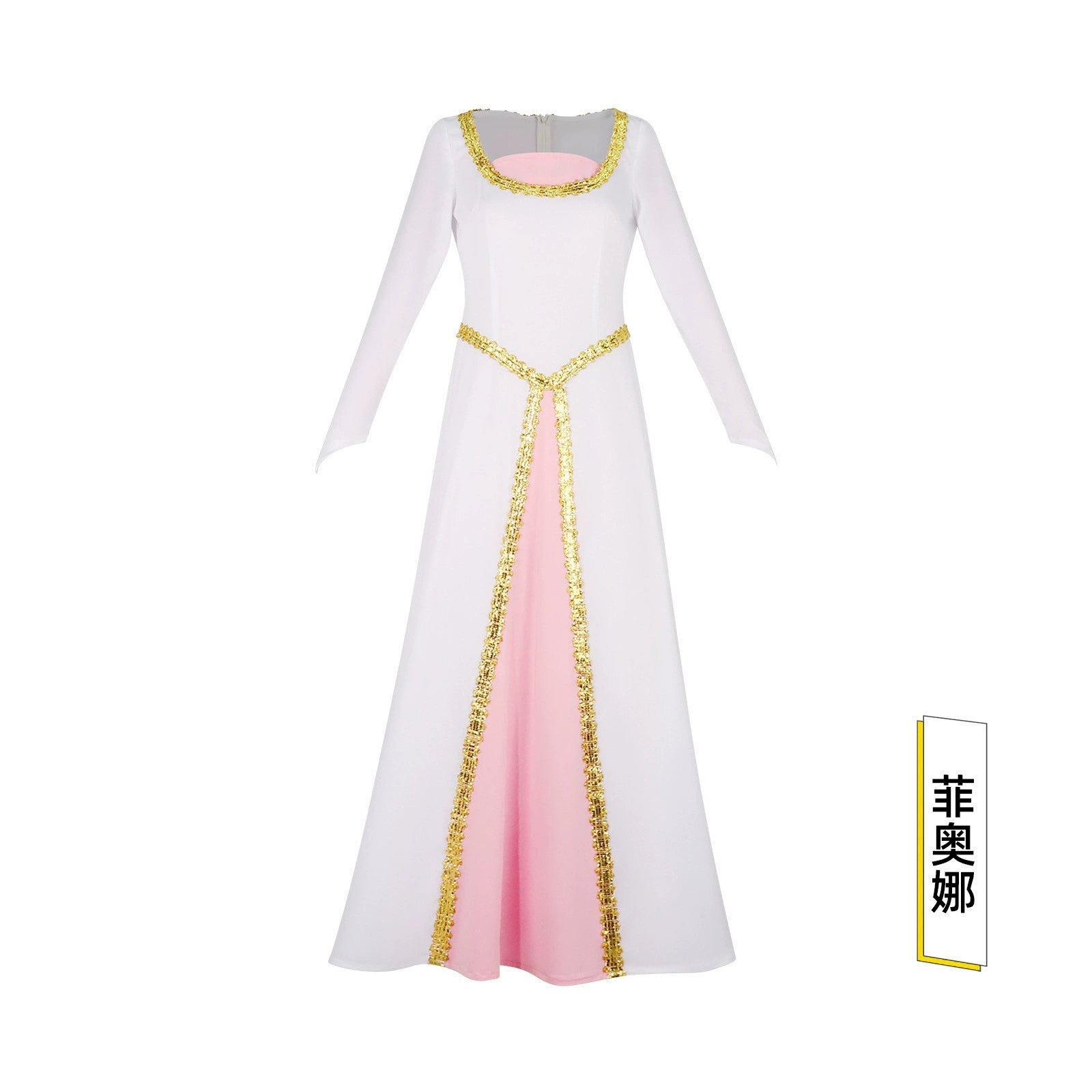Prinzessin Fiona Shrek Weisses Prinzessinnenkleid Cosplay Kostuem Damen