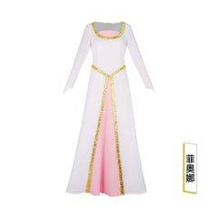 Prinzessin Fiona Shrek Weisses Prinzessinnenkleid Cosplay Kostuem Damen