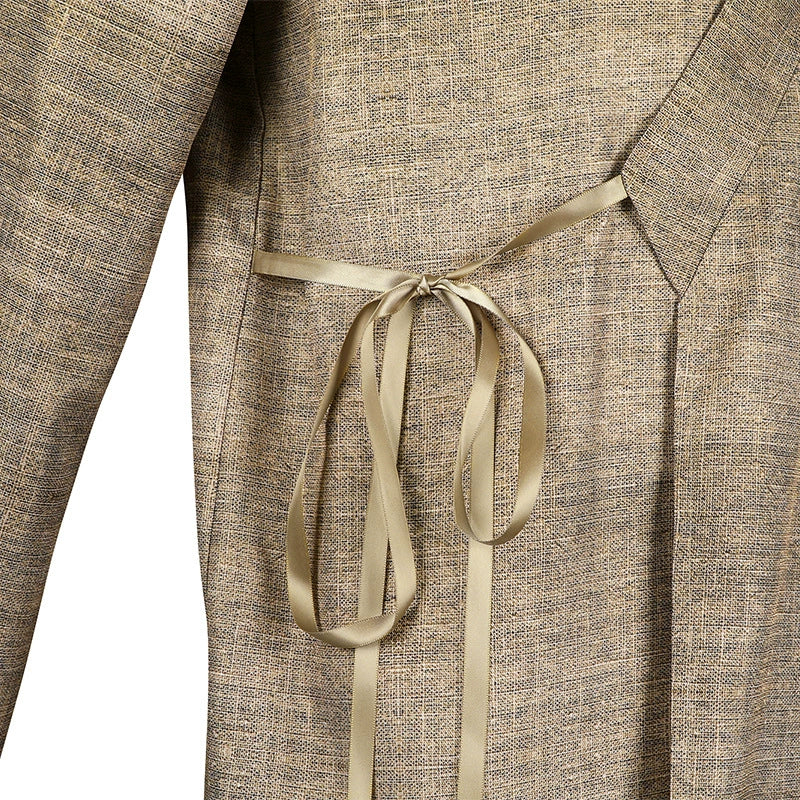 Mace Windu Star Wars Robe Cosplay Kostuem Damen Braun Beige