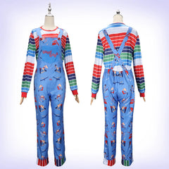 Chucky Season 2 Chucky Latzhose-Kostuem Cosplay Kostuem Damen