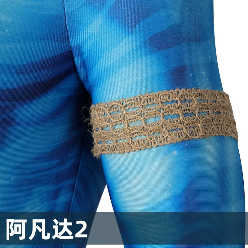 Jake Sully Avatar Body Cosplay Kostuem Damen Blau