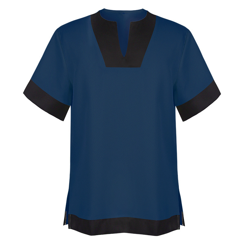 Schlitzsaum-Hemd SALE – Renaissance Kurzarm-Hemd, HERREN