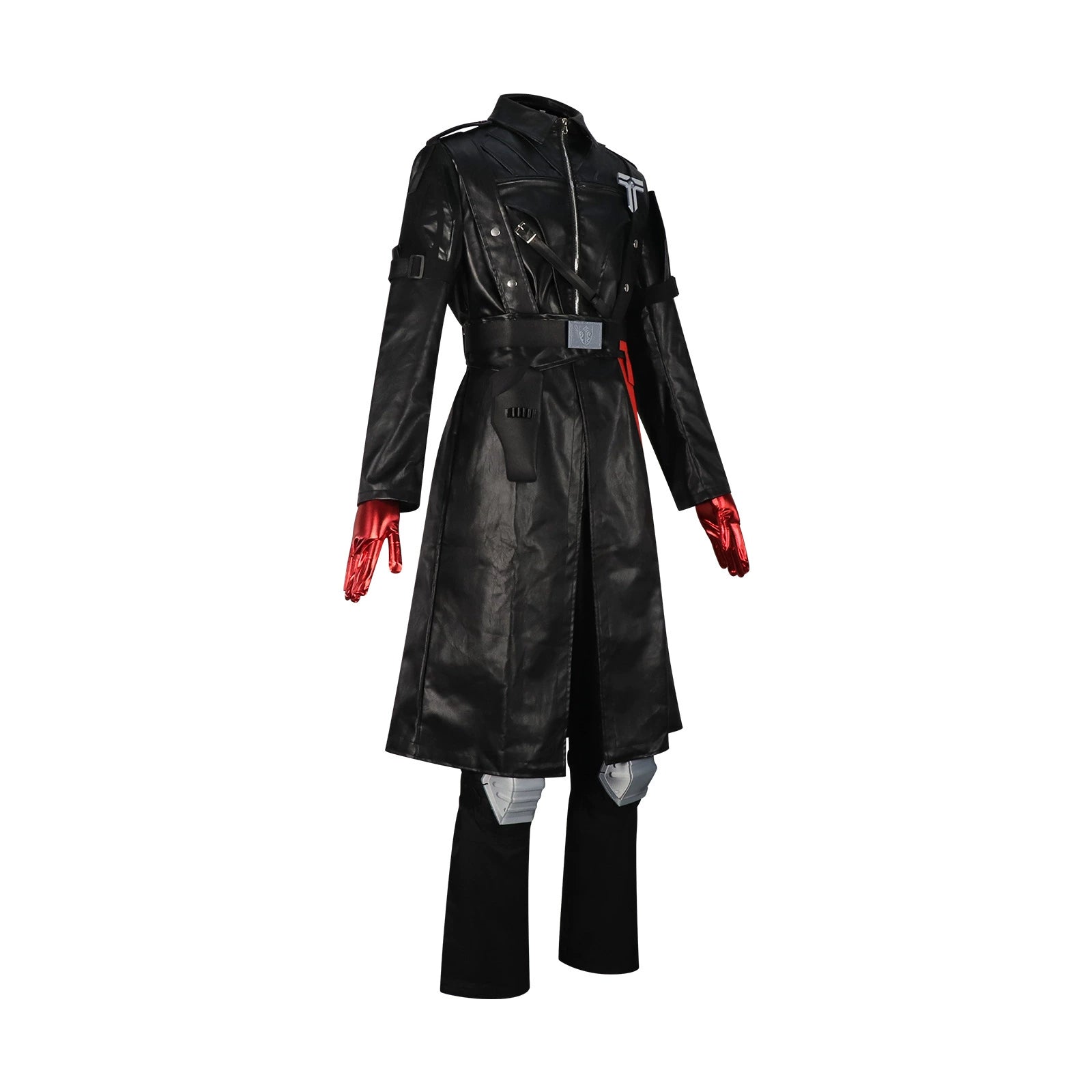 Warden Geros Delta Force Leder-Mantel-Set Cosplay Kostuem Damen