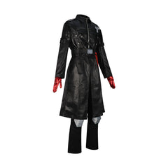 Warden Geros Delta Force Leder-Mantel-Set Cosplay Kostuem Damen