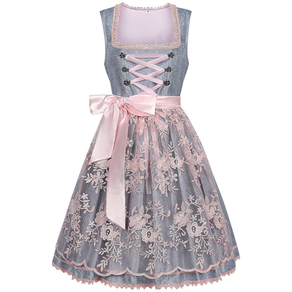 Dirndl mit Korsett – Wiesn-Kleid mit Schnürung, DAMEN