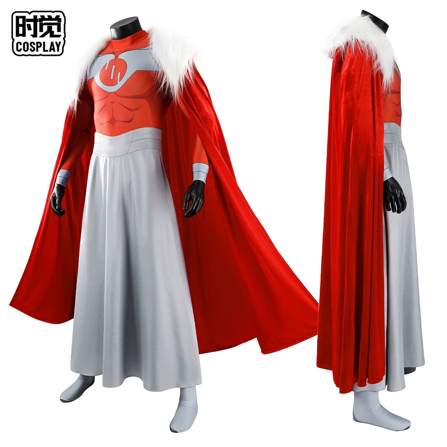 Cecil Stedman Invincible Anzug Cosplay Kostuem Damen Rot Weiss