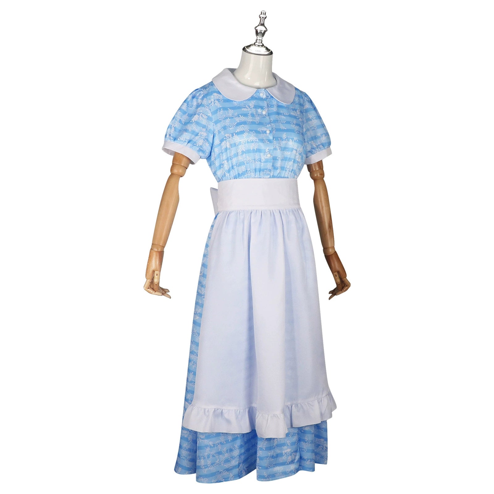 Pilgrim Girl Halloween & Mittelalter Prairie-Spitzenkleid Cosplay Kostuem Damen