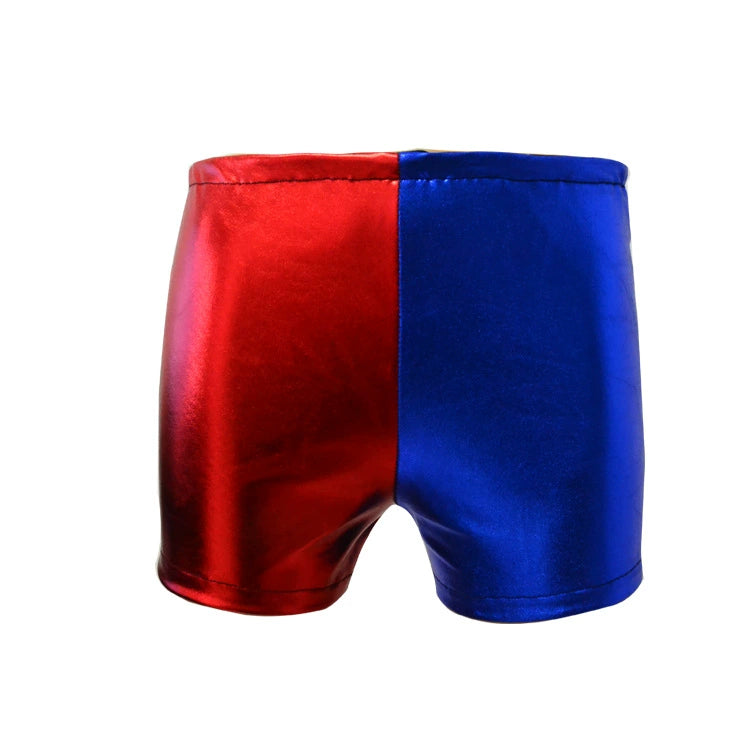 Harley Quinn Suicide Squad Bestickte Jacke Shorts Set Cosplay Kostuem Damen