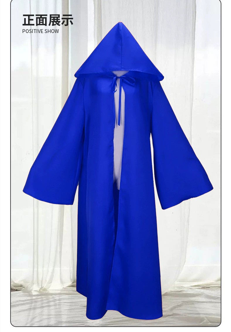 Jedi Cape Star Wars Umhang mit Kapuze Cosplay Kostuem Damen