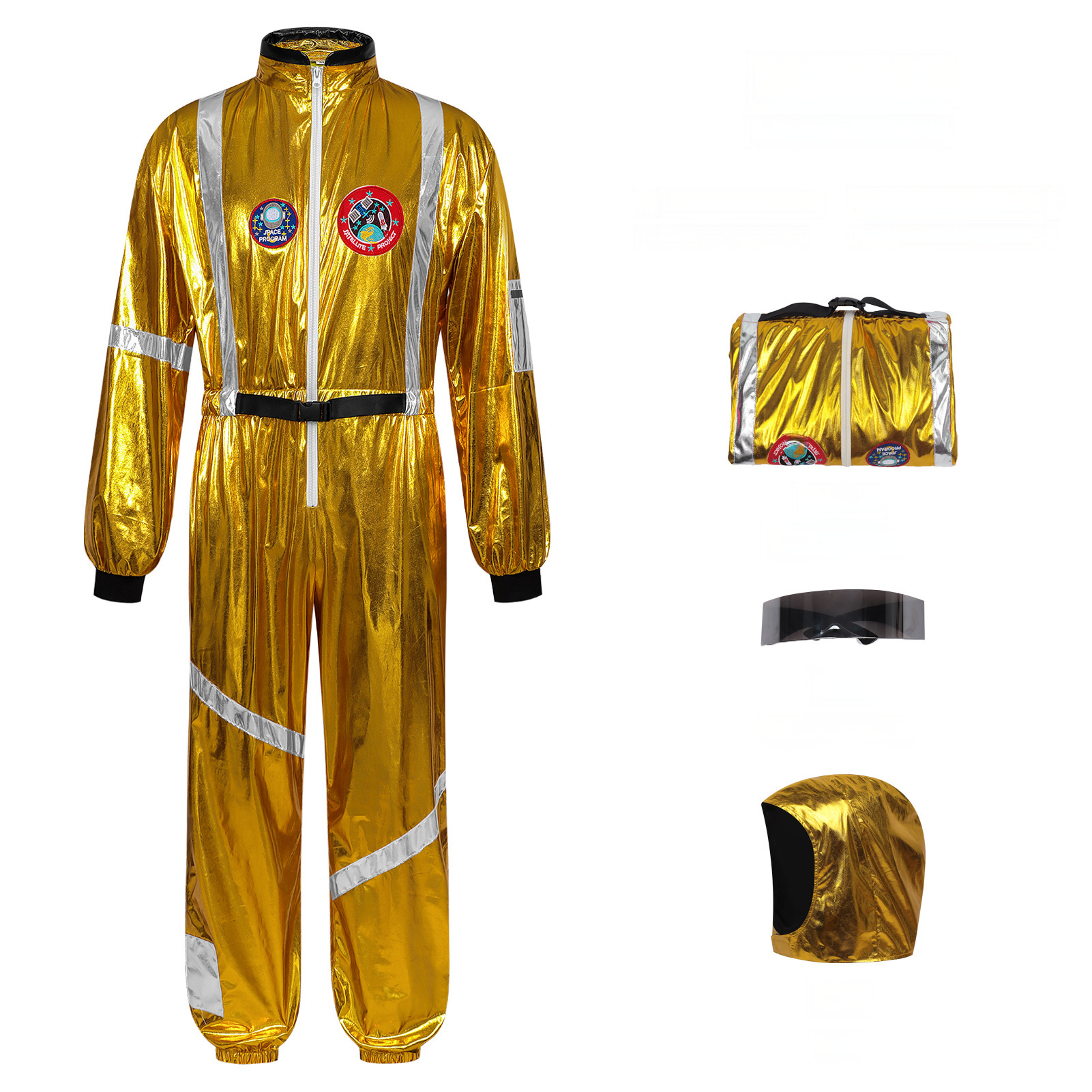 Hippie 70s Space-Kostüm – Disco-Verkleidung für Party, UNISEX
