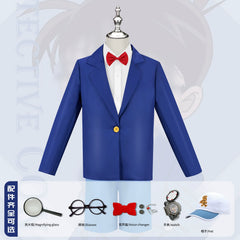 Kaito Wig Set Detective Conan Mantel mit Perücke Cosplay Kostuem Damen
