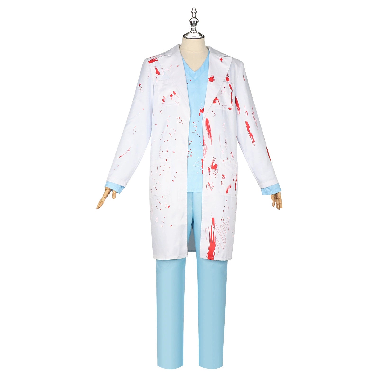 Surgeon Halloween & Mittelalter Arzt-Kostuem-Set Cosplay Kostuem Damen