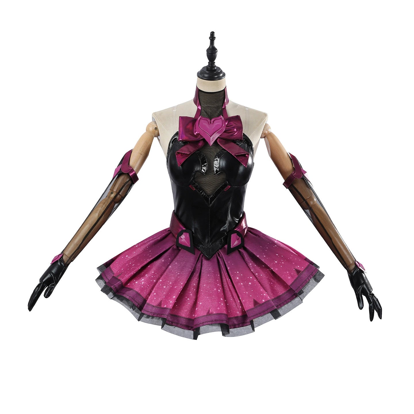 D.Va Magical Girl Overwatch Kleid Cosplay Kostuem Damen Schwarz Rosa