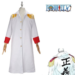 Monkey D. Garp One Piece Marine-Uniform Cosplay Kostuem Damen Marineblau