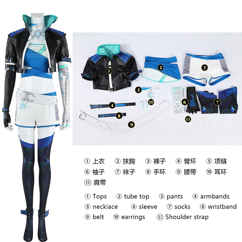 Luna Snow Marvel Rivals Outfit Cosplay Kostuem Damen