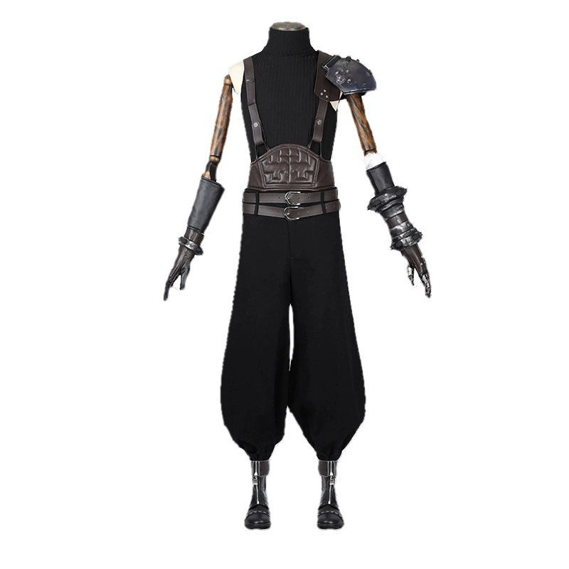Cloud Strife Final Fantasy VII SOLDIER-Anzug Cosplay Kostuem Damen Schwarz
