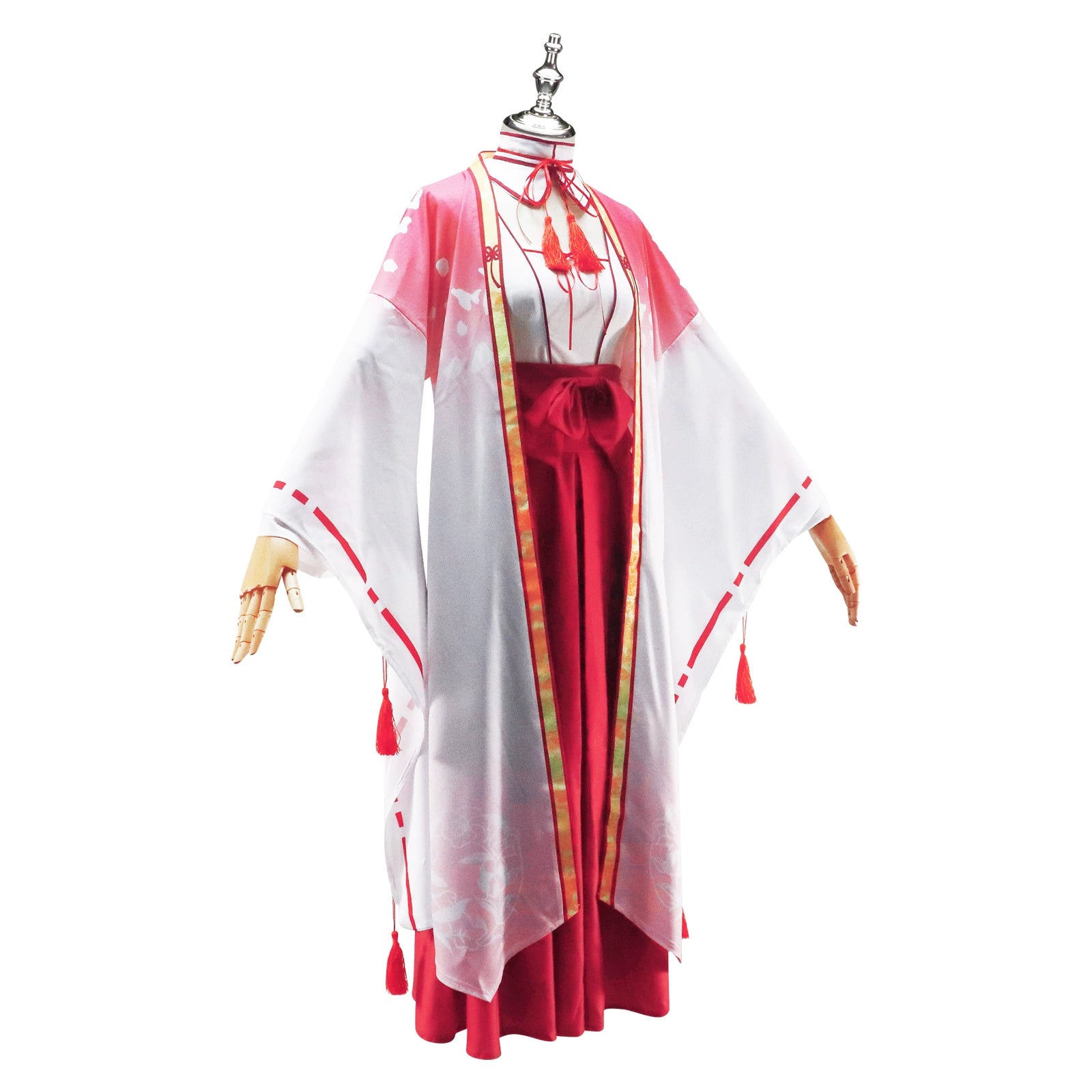 Tomotake Yoshino Senren Banka Roter Miko Hakama Cosplay Kostuem Damen
