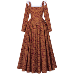 Renaissance Königinnenkleid – Borgias Ballkleid für Theater & Maskenball, DAMEN