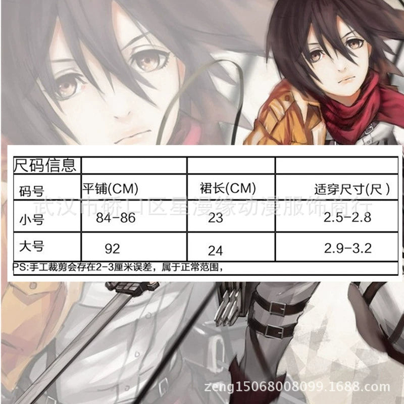 Aufklaerungstruppe Rock Attack on Titan Umhang mit Ledersatz Cosplay Kostuem Damen