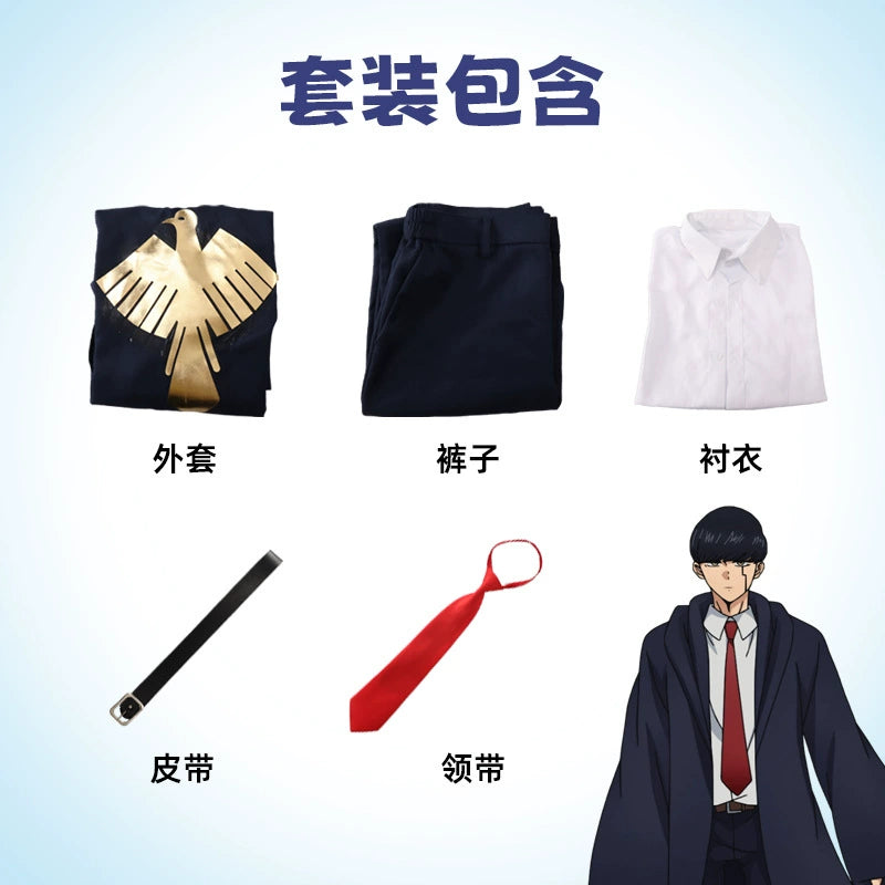 Mash Burnedead Mashle Akademie-Umhang-Set Cosplay Kostuem Damen