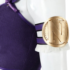 Nico Robin One Piece Kleid Cosplay Kostuem Damen Violett