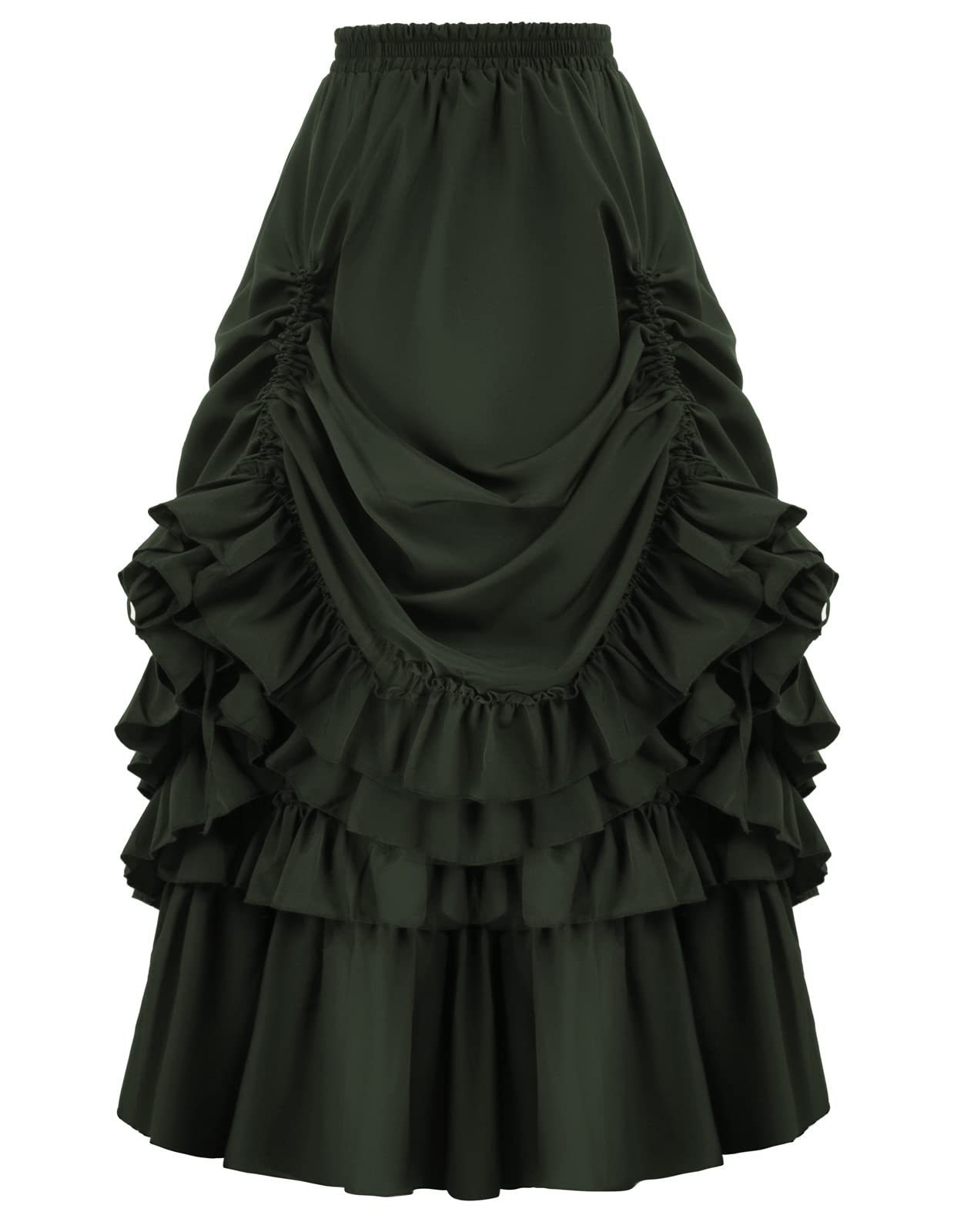 Gothic Viktorianischer Rock – Rüschen-Minirock für Renaissance & Halloween, DAMEN