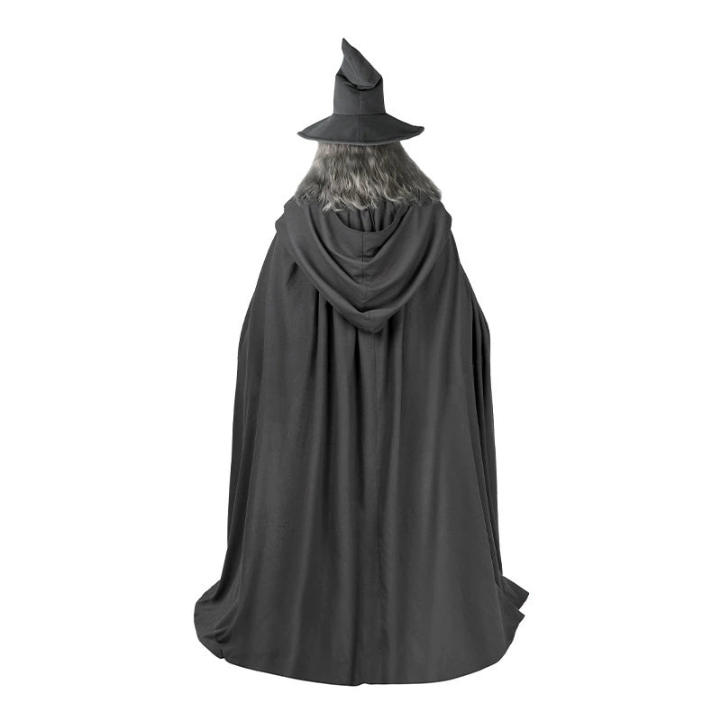 Gandalf Lord of the Rings Magier-Robe Cosplay Kostuem Damen Grau