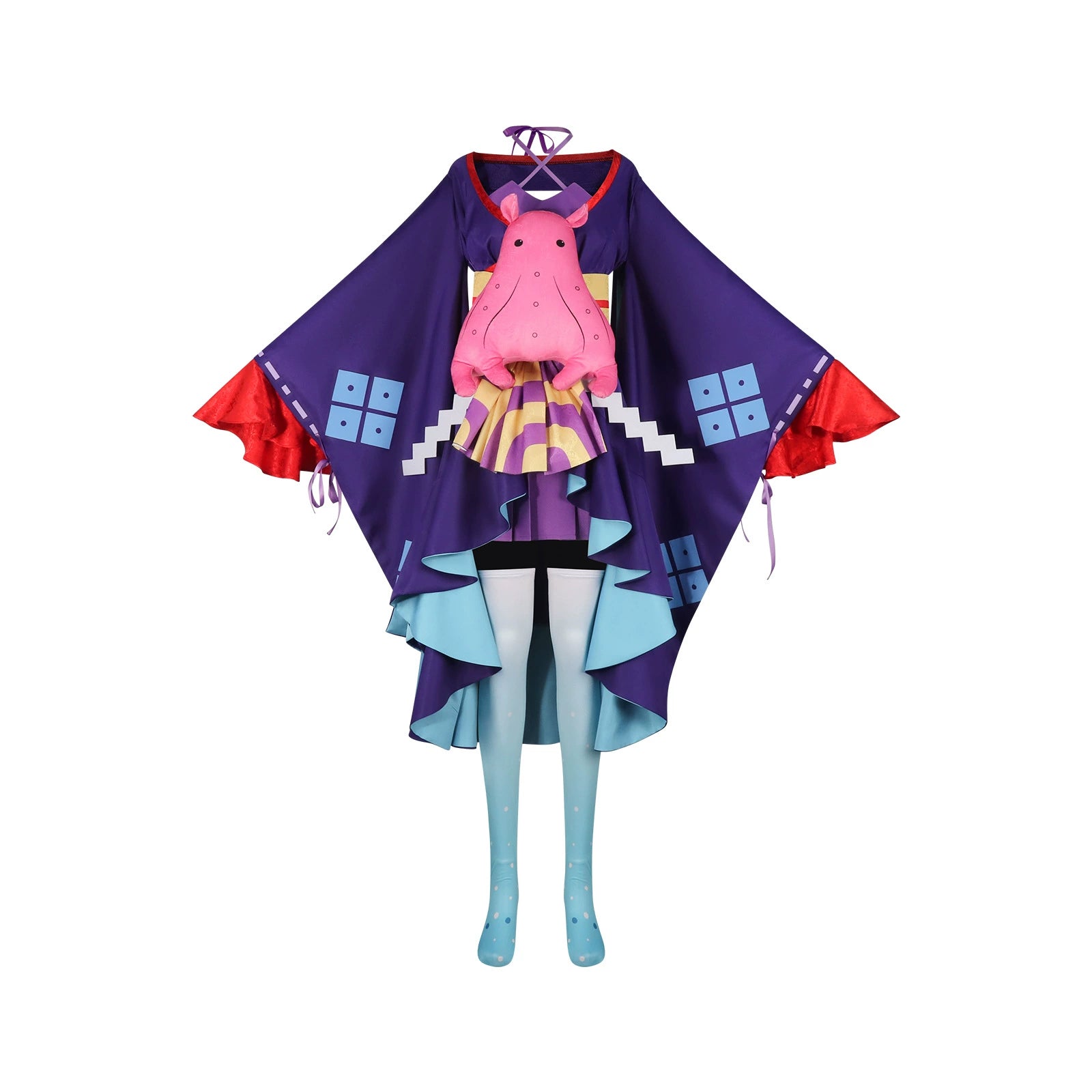 Kaguya Idol Bühnen-Kimono Cosplay Kostuem Damen Orange