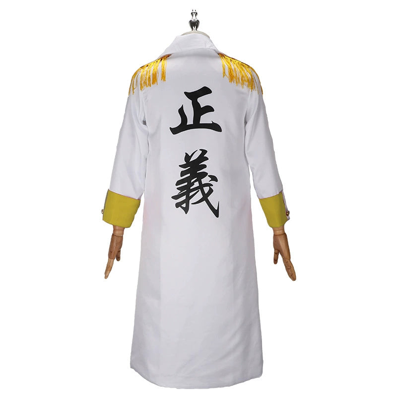 Monkey D. Garp One Piece Marine-Uniform Cosplay Kostuem Damen Marineblau