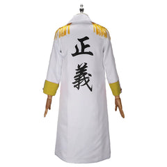 Monkey D. Garp One Piece Marine-Uniform Cosplay Kostuem Damen Marineblau