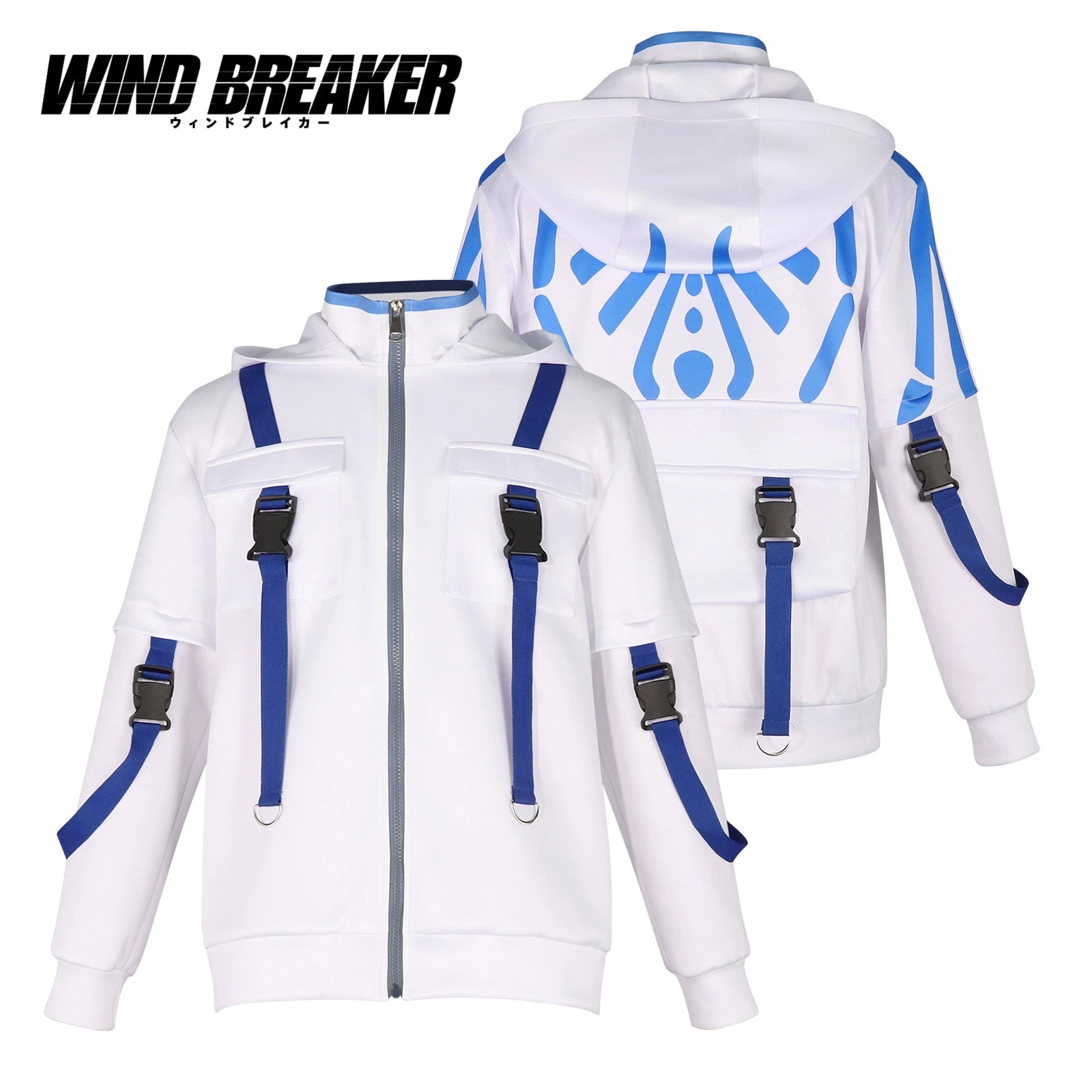 KEEL Crew Wind Breaker Strassen-Hoodie-Set Cosplay Kostuem Damen