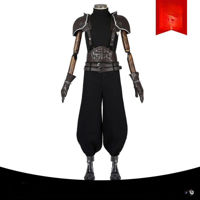 Zack Fair Final Fantasy VII Anzug Cosplay Kostuem Damen Schwarz
